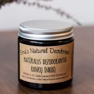 🇱🇹 Natūralus Emos dezodorantas KEDRAS SU BERGAMOTE 120 ml