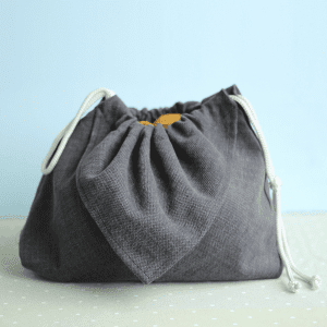 🇱🇹 Rankdarbių krepšelis iš antrinės tekstilės (didelis) | PAGAMINTA TETOS ONUTĖS